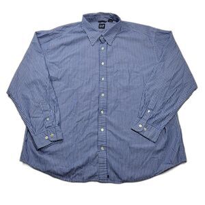 GAP Men's LS Oxford Shirt Blue XXL